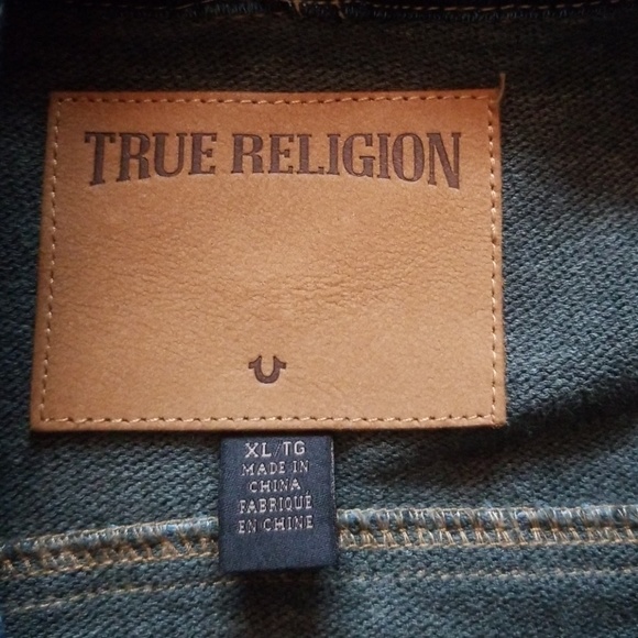 Mens XL True religion hooded denim jacket - Picture 4 of 5